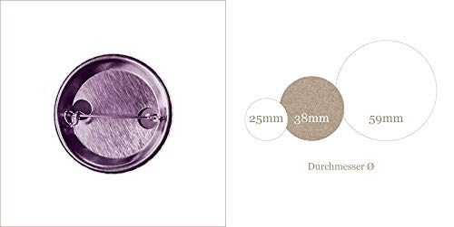 lijelove® Button 38mm Ø FLAMINGO Let’s party! (Art. BU38-427) - 2