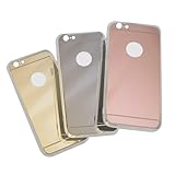 Mirror Case for iPhone 6 and 6s - Reflective Mirror on Back of the Case! Great For Makeup! Comes in Silver, Gold, and Rose Gold! (Silver)