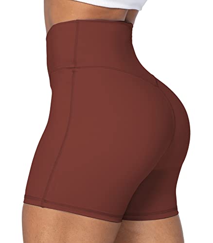 Image of Sunzel Crossover Biker Shorts for Women, No Front Seam V High Waist Yoga Workout Gym Shorts with Tummy Control | 4 Or 6-Inch Inseam, High Waisted, Tummy Control, Crossover Waist, Buttery Soft, No Front Seam, Squat Proof, Compression