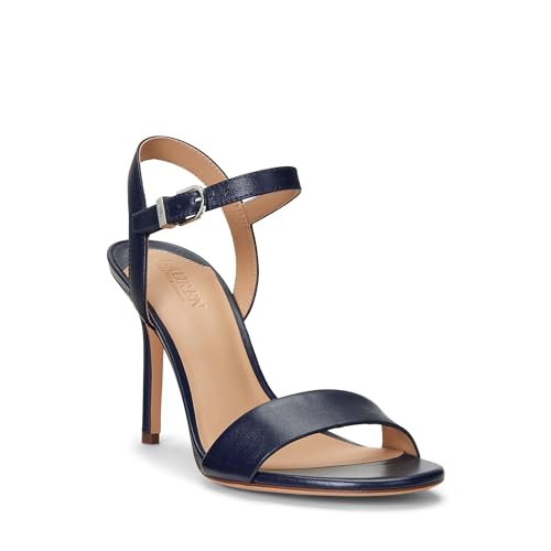 Image of Lauren Ralph Lauren Gwen Burnished Leather Sandal