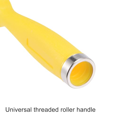 Rodillo de pintura de 4 pulgadas con mango de 24 pulgadas uxcell para reparar pared 6