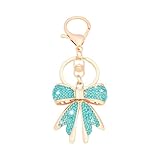 Schlüsselanhänger mit Kristallverzierung, Metalllegierung, trendiges Accessoire für Damen und Mädchen, luxuriöser Glitzer-Schlüsselanhänger