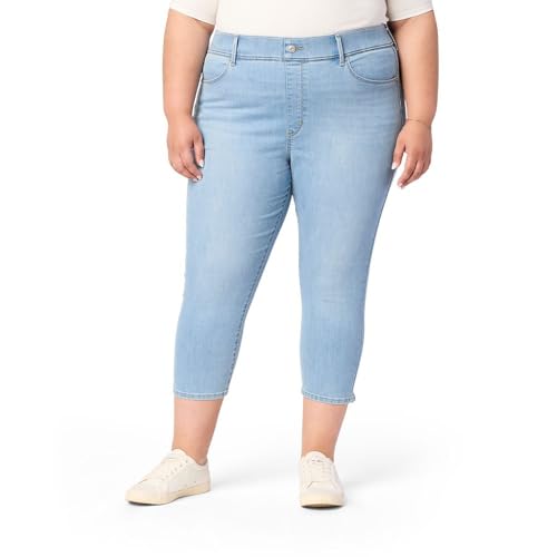 Levi Strauss Signature Gold Women's Totally Shaping Ultimate Pull-On Capri (Available in Plus), Cosmic Waves, 26 Plus - image 1