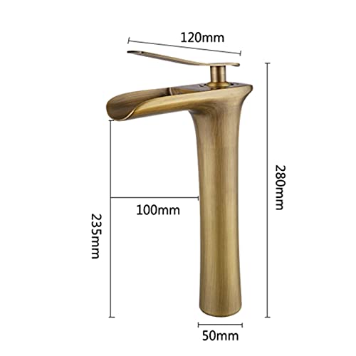 Robinet cascade salle de bain noir mitigeur monocommande eau chaud froid