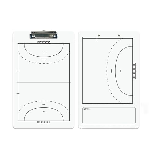 Kangnice Double-Sided Football Full Half Courts Board Dry Erases Board Basketball Coaching Board for Coaches with Marker
