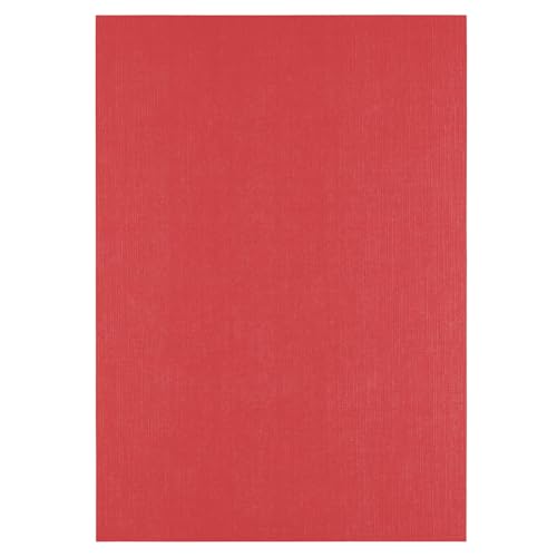 Cartoncino di lino Florence Poppy 250 g - Creazione di biglietti - A4 - Materiale per scrapbooking - Pesante resistente - Inviti eleganti scatole da regalo e progetti artistici