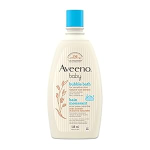 Aveeno Baby Bubble Bath – Baby Skin Care Product – Sensitive Skin Cleanser – Hypoallergenic – 568 mL, white