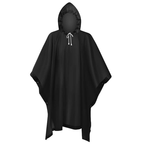 Chubasqueros Impermeable, Poncho Impermeable, Poncho de Lluvia Ligero Transpirable Multifuncional, con Capucha, Adecuado para Senderismo, Ciclismo, Camping y Viajes, para Mujeres y Hombres