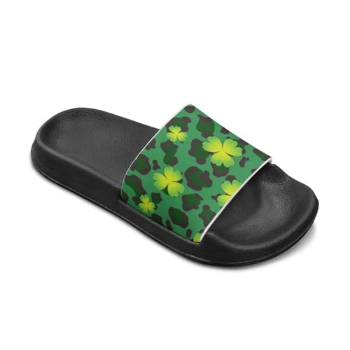 Image of Boy & Girls Slide Sandals Kids Shower Shoes Non Slip Summer Slippers Beach Sandals
