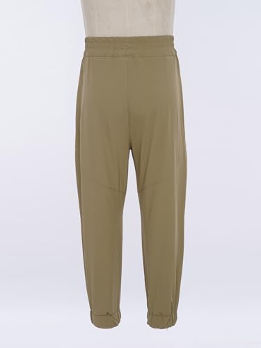 Kids Boys Elastic Waist Cargo Pants Casual Stretch Active Jogger Trousers Decor Zipper School Bottoms4