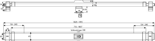 Abus PR2700 sztaba pancerna do drzwi wejściowych domu lub mieszkania