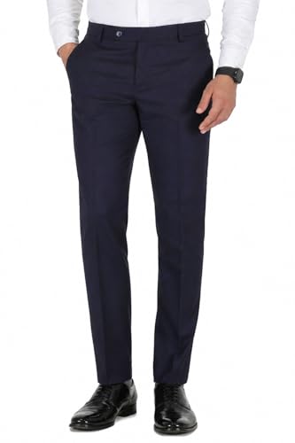 Image of Formal Pants for Men Office Wear - Premium Slim Fit Formal Trouser for Men, College Pant for Boys, Gents Bottom Formal wear for Office Meeting, Party, Gathering, Wedding