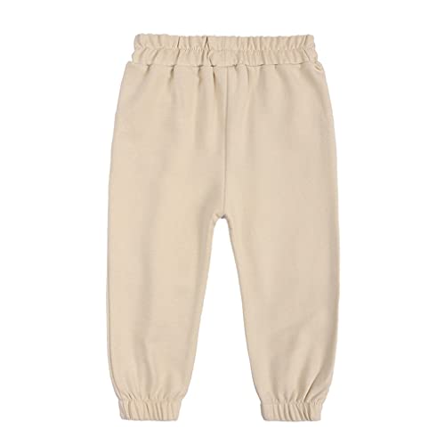 LNICEAR Toddler Boys Girls Jogger Sweatpants Solid Color Elastic Waist Casual Athletic Long Pants with Pockets2