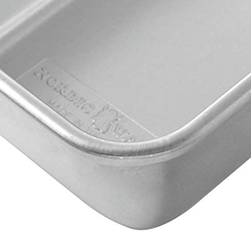 Nordic Ware Natural Aluminum Commercial Loaf Pan, L: 9.00 In. W: 5.30 In. H: 2.75 In, Silver #TOP7