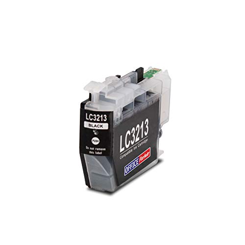 OFFICE-Partner Alternativa de Tinta Premium a Brother LC3213 1x Negro Brother DCP-J572DW MFC-J491DW MFC-J497DW MFC-J890DW MFC-J895DW DCP-J774DW
