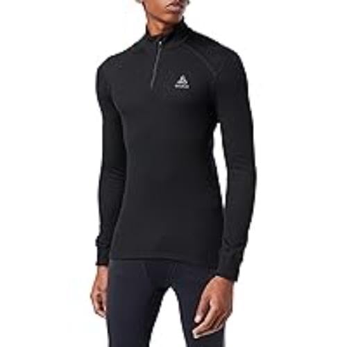 odlo Men's Bl Top Turtle Neck L/S Half Zip Active Warm Eco Sweatshirt-picture-11