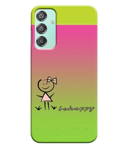 Image of Be Happy Printed Hard Back Case Cover Compatible for Samsung Galaxy F15 5G / M15 5G| Samsung M15 / F15 5G (Multicolor) - D1664