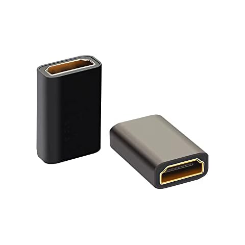 La Brodée 2 PCS HDMI Coupler 1080P HDMI Extender, Female to Female HDMI Connector, Supports, Ethernet, HDMI Adapter, High speed Connector, Compatible with DVD, Blu-ray, TV… Cover