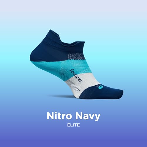 Image of Feetures Elite Light Cushion Mini Crew Sock - Sport Sock with Targeted Compression
