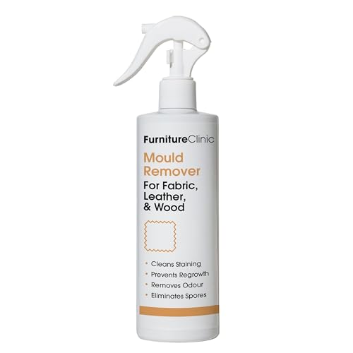 Furniture Clinic Mould Remover Spray - Kills Mould & Spores On Contact and Prevents Regrowth Removes Stubborn Mould Stains On Leather Fabric & Wood Safe To Use 500ml