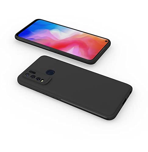 Image of Mobile Back Cover Case for Vivo Y50 (Silicone Case|CameraProtection|Black SC1510)
