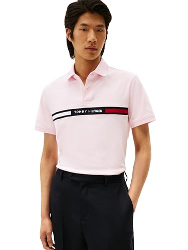 Image of Tommy Hilfiger Men's Short Sleeve Casual Polo Shirts in Regular Fit with Chest Logo Designs