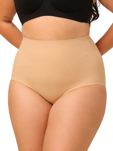 Image of Krvvy All-Day Control Tummy Tucker Shaper for Women | Seamless High-Waist Shapewear with Targeted Belly Fat Compression | Super Stretch Fabric | Lightweight,Odourless & Comfort for Upto 12 Hrs