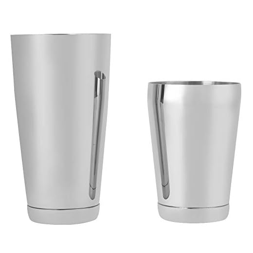 Cocktail Shaker, professionellt rostfritt stål Boston Drink Shaker Set Bartender Barware för Bartending och Home Bar(Silver)