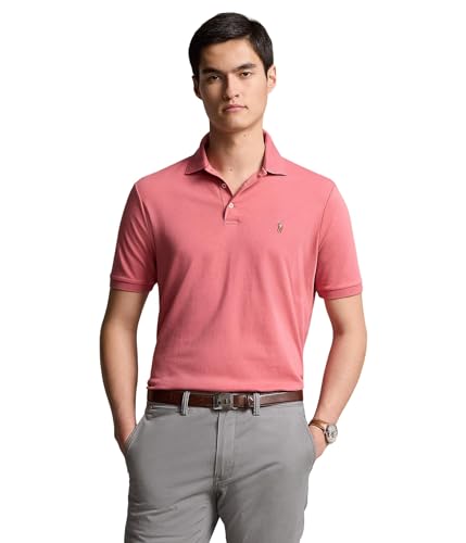 Image of POLO RALPH LAUREN Men's Classic Fit Soft Cotton Polo Shirt Adirondack Berry, XX-Large