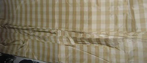 Tissu taffetas de soie beige 137 cm pour ameublement couture robe