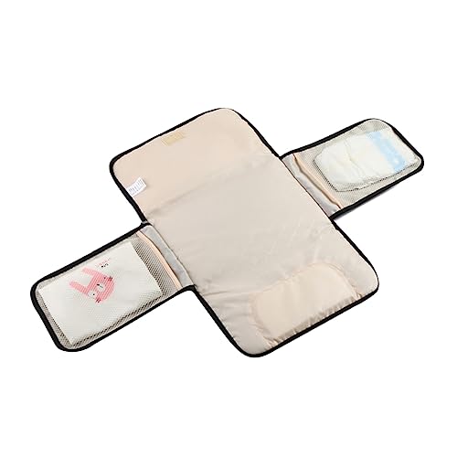 Totority シー折りたたみ式防水ベビーオムツ替えマット レッド 赤ちゃん 乳児用ポータブルおむ交換パッド コンパクト収納バッグ付き
