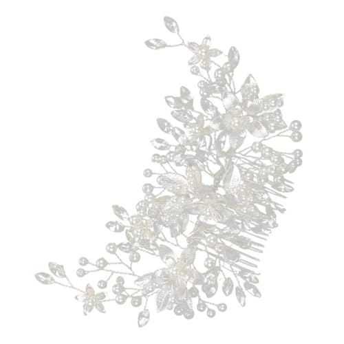 Accessoires de cheveux de mariage minkissy avec strass et peigne latéral pour la mariée