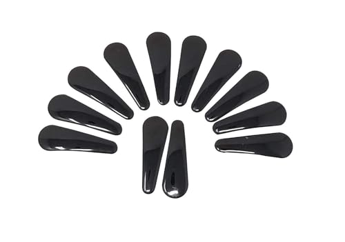 BishtHub Fashion Lot de 6 paires de pinces à cheveux antidérapantes pour femme Noir