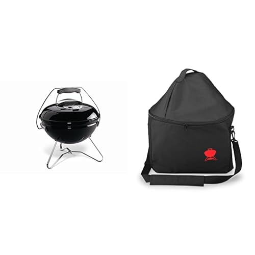 Charcoal grill Ø 37 cm avec sac de transport noir pour pique-nique