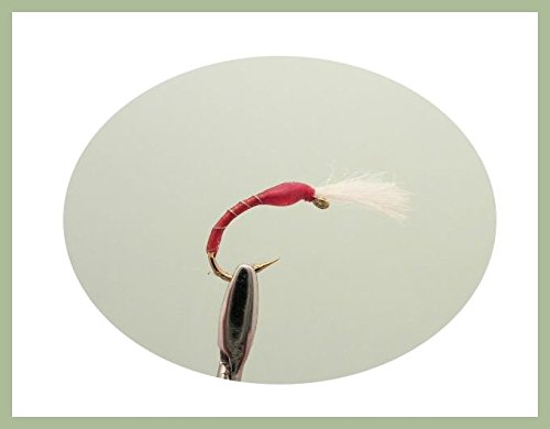 Lot de 12 Buzzer - époxy Rouge avec breathers- mouches de pêche. Tailles mixtes 10-16 Cover
