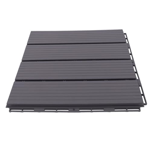 OUBUBY 22 Stück Holzfliesen Terrassenfliesen Holz Fliesen 30×30 cm Braun Klicksystem Parkett mit Klicksystem, 3.2m² Wasserdicht Rutschfest Terrassendielen Balkonfliesen Klickfliesen (Grau) OUBUBY 22 Stück Holzfliesen Terrassenfliesen Holz Fliesen 30×30 cm Braun Klicksystem Parkett mit Klicksystem, 3.2m² Wasserdicht Rutschfest Terrassendielen Balkonfliesen Klickfliesen (Grau)