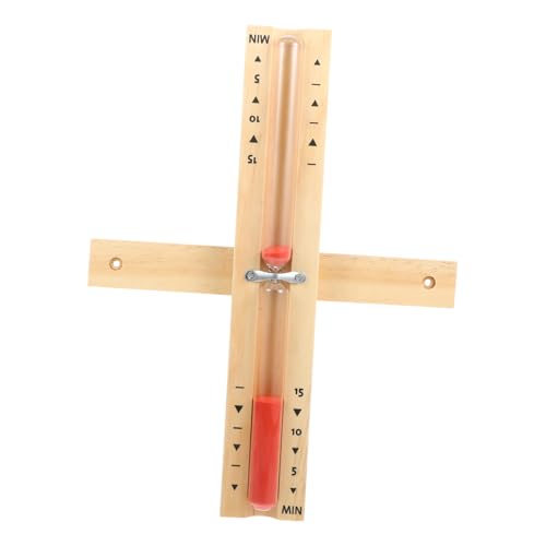 Accessoires de sauna sablier et minuterie murale bois avec sable rouge