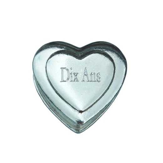 Les Étains de Jumilhac Boîte à bagues Dix Ans, cadeau pour les noces d'étain. Faite main chez