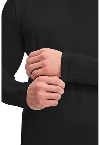 Image of Cherokee Men's Long Sleeve Underscrub Tee Modern T-Shirt with Crew Neck - CK807