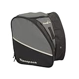 TRANSPACK Unisex Adults Edge Junior Water-Resistant Tough Durable Lightweight 43L Ski/Snowboard Boot Helmet Goggles & Gear Backpack Bag, Gray