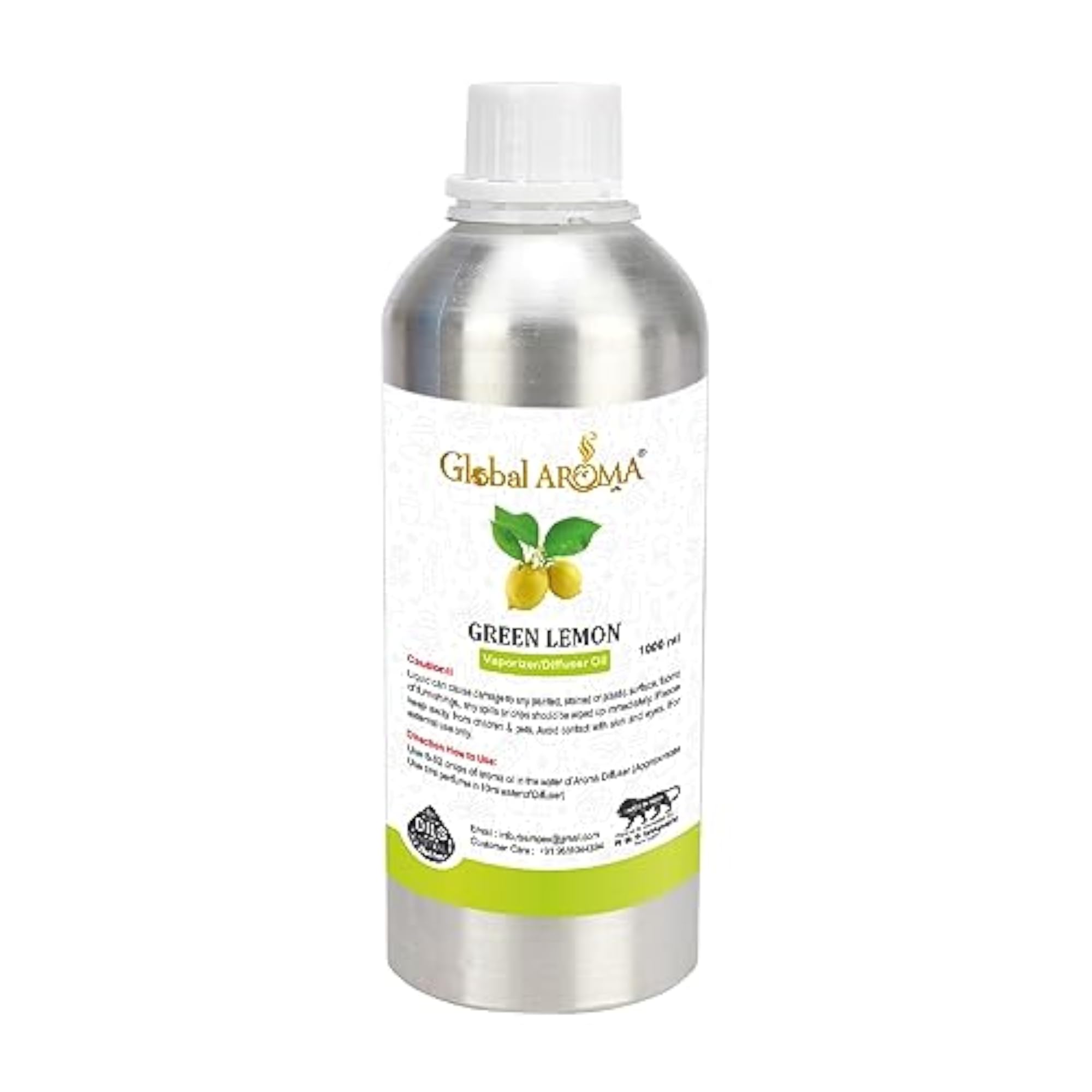 Green Lemon Diffuser Oil, Natural Aromatherapy for Relaxation
