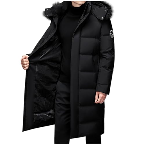 Giubbotto Invernale Uomo Lungo Casual Invernale Caldo Giacche Con Cappuccio