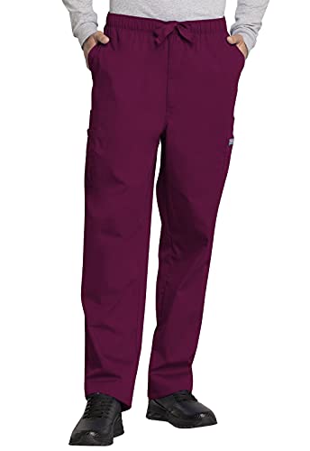 Workwear Originals Men Scrubs Pant Drawstring Cargo 4000, XL, Wine