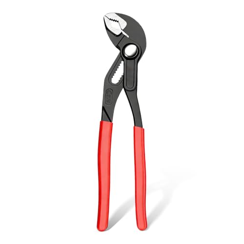 Image of 180mm Water Pump Pliers, 7" Water Pump Pliers with Non-Slip Plastic Coating