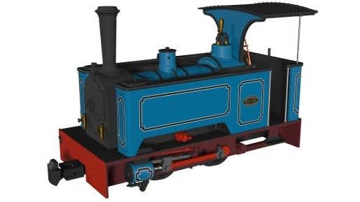 Rapido Trains 986004 Kerr Stuart Sirdar Lined Blue OO9 Gauge