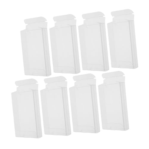 SEWOART 8pcs Clear Cassette Tape Storage Container Audio Cassette Holder Transparent Tape Organizer Display Case for Music Recording