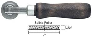 CRL Concave Edge Steel Spline Roller 2" x 3/32" Wheel