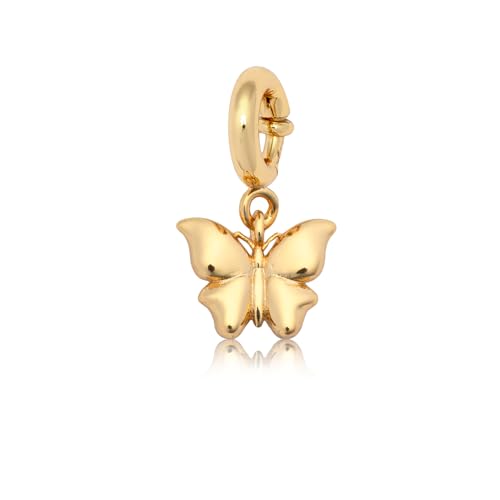 Puffy Butterfly Charm, Customizable Jewelry for Bracelets, Necklaces, Keychains & More