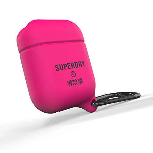 Preisvergleich Produktbild Superdry Airpod Case für Airpods, kabelloses Bluetooth-Ladegerät kompatibel, wasserdichte Silikon-Airpod-Hülle für kabellose Kopfhörer, Limonengrün