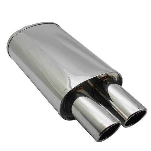 Silencieux double sortie inox 76mm pour réparer un pot usé